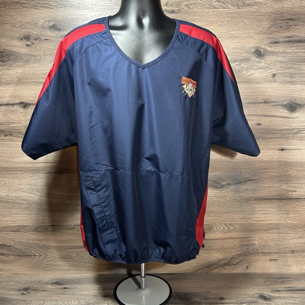 Cooperstown‎ Authentic V Neck Size Large Navy Blue Men's